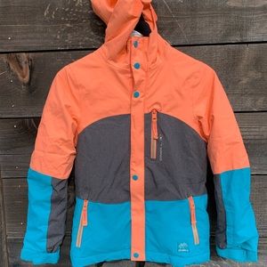 O’Neill girls coral snow jacket size 10 youth.